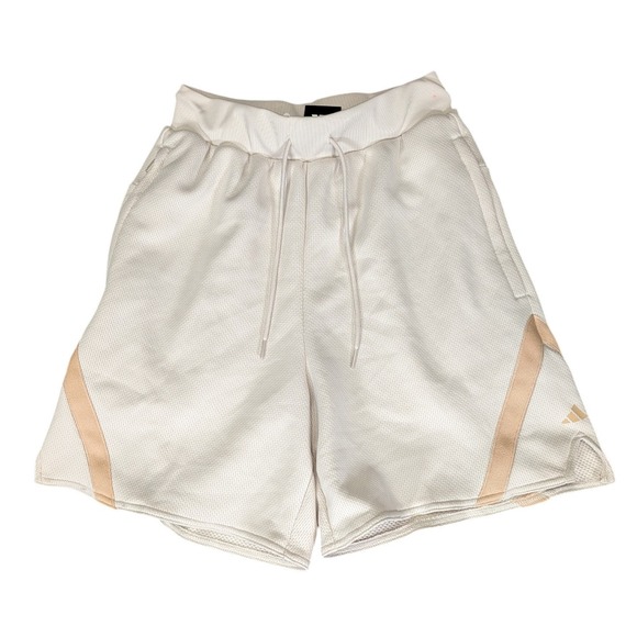 adidas Other - Adidas Basketball Select Shorts Mens XS 7 Inch Off White Tan IC2409 NWT